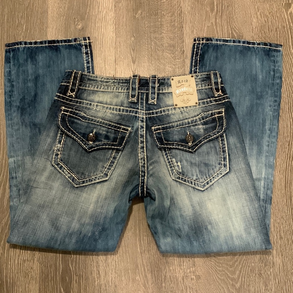 Mens Size 32 Rock Revival Jeans